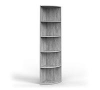 Vicco Estante de Esquina Ecki, Hormigón, 40 x 180 cm, para Montaje en Pared con Tres estantes Abiertos