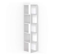 Vicco Estante de Esquina Lio, Blanco, 33.3 x 162.2 cm