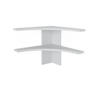 Vicco Estante de Esquina Roman, Blanco, 43.5 x 37 cm | apto para soluciones de esquina que ahorran espacio en el comedor