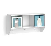 Vicco Estante de Pared para habitación Infantil Luigi, Blanco, 31 x 56 cm