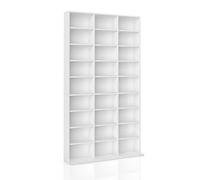 Vicco Estante para CDs Jukebox, Blanco, 102 x 178 cm, para Almacenamiento de Medios de pie y montable en Pared