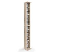 Vicco Estante para CDs, Sonoma, 21 x 183.6 cm Lote de 2