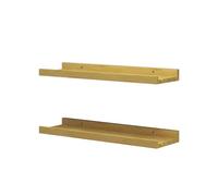 Vicco Estantería de Pared Linus, Madera Natural, 50 x 4 cm Lote de 2
