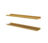 Vicco Estantería de Pared Linus, Madera Natural, 90 x 4 cm Lote de 2, para Montaje en Pared para Superficies de Almacenamiento Flexibles en el hogar
