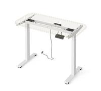 Vicco Estructura de Escritorio Elevate de Altura Regulable, 2 Motores, Color Blanco, Estructura de Escritorio eléctrica sin Tablero, con función de Memoria y Puerto USB