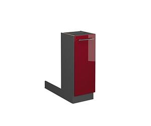 Vicco Isla de Cocina Fame-Line, Rojo Burdeos Alto Brillo, 30 cm sin encimera, Compatible para Ampliar líneas de Cocina