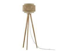 Vicco Lámpara de pie Morten, Crema, 45 x 142 cm, apto para bombillas E27, fácil montaje en techo