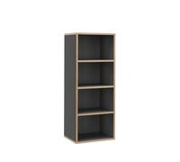 Vicco Librería Tetrix, Antracita, 40 x 100 cm | con 4 compartimentos, apto para guardar libros y objetos decorativos