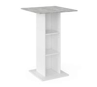 Vicco Mesa de Bar Rodeo, Hormigón, 70 x 70 cm, utilizable como Mesa Alta, Ahorra Espacio para áreas pequeñas