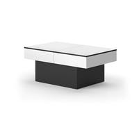 Vicco Mesa de Centro Boto, Negro, 95 x 58 cm Extensible, Extensible y Plegable para un Uso Flexible en el área de Estar