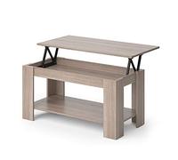 Vicco Mesa de Centro Lorenz, Sonoma, 100 x 50 cm con función elevadora, con Mecanismo de elevación y Tablero de Mesa Regulable en Altura