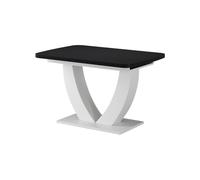 Vicco Mesa de Comedor Fenaro, Negro/Blanco, 120-160 x 80 cm | Extensible, con función extensible para ajuste flexible del tamaño de la mesa