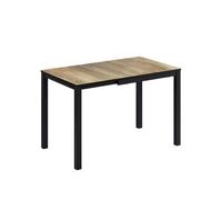 Vicco Mesa de Comedor Granny, Roble rústico/Antracita, 80-120 x 70 cm | Extensible, con función extensible para longitudes de mesa variables