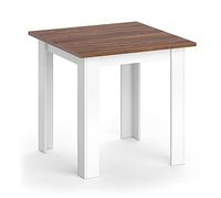 Vicco Mesa de Comedor Karlos, Nogal, 80 x 80 cm, Apto para 2-4 Personas para Uso en el Comedor