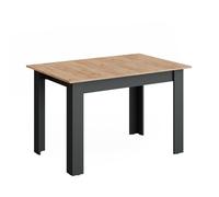 Vicco Mesa de Comedor Repose, Antracita/Roble Dorado, 120-160 x 80 cm | Extensible, para uso flexible como mesa de comedor o de trabajo