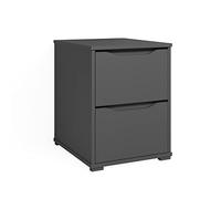 Vicco Mesa de Noche Ruben, Antracita, 40.2 x 53.6 cm | apto como mesita de noche para camas box spring