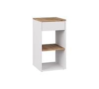 Vicco Mesilla de Noche Dany, Roble Blanco/Dorado, 35 x 65 cm