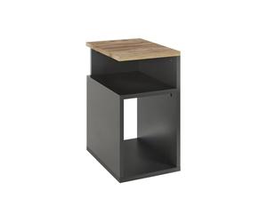Vicco Mesilla de Noche Elios, Antracita/Roble Dorado, 25 x 45.3 cm | apto para colocar objetos cotidianos y lámparas