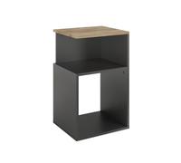 Vicco Mesilla de Noche Elios, Antracita/Roble Dorado, 40 x 65.3 cm | apto para colocar objetos cotidianos y lámparas