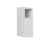 Vicco Mesilla de Noche Enton, Blanco, 20 x 59.5 cm | con 1 puerta, apto como superficie de apoyo junto a la cama