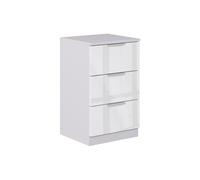 Vicco Mesilla de Noche Fino, Blanco Alto Brillo, 37.6 x 61.8 cm