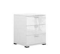 Vicco Mesilla de Noche Marseille, Blanco/Blanco, 46.2 x 60 cm