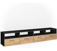 Vicco Mueble bajo para TV Diego, Antracita/Roble Dorado, 190 x 38 cm
