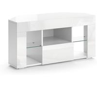 Vicco Mueble bajo para TV Denver, Blanco Alto Brillo, 100 x 50 cm