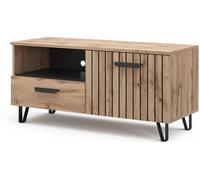 Vicco Mueble bajo con cajón y puerta, marrón 100,2x48,5 cm