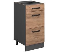 Vicco Mueble bajo de cocina con cajones, sin encimera roble dorado 40x81,6cm