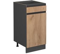 Vicco Mueble bajo de cocina en forma de j, sin encimera roble dorado 40x82cm