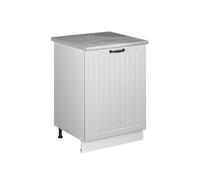 Vicco Mueble bajo de Cocina Fame-Line, Blanco casa de Campo/Blanco, 60 cm