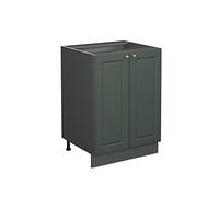 Vicco Mueble bajo de Cocina Fame-Line, Verde Dorado Casa de Campo, 60 cm sin encimera, para Combinar con Otros módulos de la Serie Fame-Line