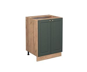 Vicco Mueble bajo de Cocina Fame-Line, Verde Dorado Casa de Campo, 60 cm sin encimera, para Combinar con Otros módulos de la Serie Fame-Line