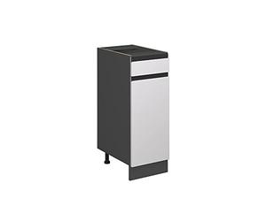 Vicco Mueble bajo de Cocina R-Line, Blanco, 30 cm En Forma de J, sin encimera, para combinación Libre Dentro de Sistemas de Cocina modulares