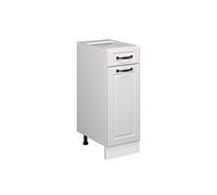 Vicco Mueble bajo de Cocina R-Line, Blanco casa de Campo, 30 cm sin encimera, para combinación Libre Dentro de Sistemas de Cocina modulares
