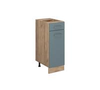 Vicco Mueble bajo de Cocina R-Line, Gris Azulado, 30 cm