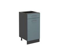 Vicco Mueble bajo de Cocina R-Line, Gris Azulado, 40 cm sin encimera, para combinación Libre Dentro de Sistemas de Cocina modulares