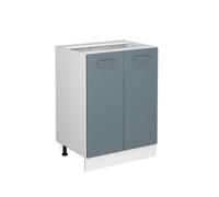 Vicco Mueble bajo de Cocina R-Line, Gris Azulado, 60 cm
