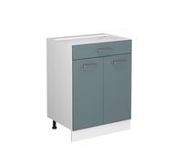 Vicco Mueble bajo de Cocina R-Line, Gris Azulado, 60 cm con cajón, sin encimera