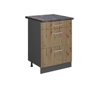 Vicco Mueble bajo de Cocina R-Line, Roble Artesanal, 60 cm