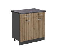 Vicco Mueble bajo de Cocina R-Line, Roble Artesanal, 80 cm