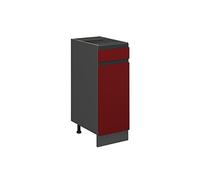 Vicco Mueble bajo de Cocina R-Line, Rojo, 30 cm