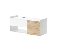 Vicco Mueble bajo Lavabo Alf, Blanco, 105 x 45 cm con 2 cajones, para Almacenamiento Que Ahorra Espacio sobre la Lavadora