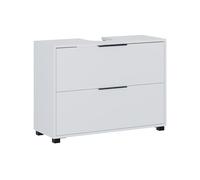 Vicco Mueble bajo Lavabo Alina, Blanco, 80 x 60 cm con 2 cajones, Apto para instalación Debajo del Lavabo