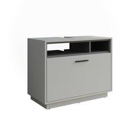 Vicco Mueble bajo Lavabo Beatrice, Gris/Antracita, 80 x 84.5 cm con cajón