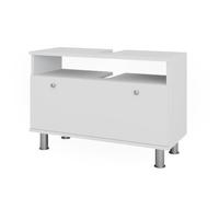 Vicco Mueble bajo Lavabo Fynn, Blanco, 80.2 x 54 cm con cajón, Apto para instalación Debajo del Lavabo