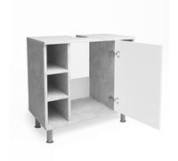Vicco Mueble bajo Lavabo Fynn, Hormigón/Blanco, 60 x 54 cm