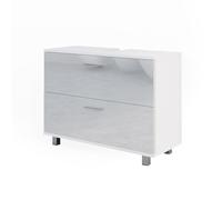 Vicco Mueble bajo Lavabo Ilias, Blanco Alto Brillo, 80.2 x 60.8 cm
