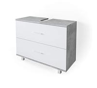 Vicco Mueble bajo Lavabo Ilias, Hormigón/Blanco, 80 x 60.8 cm